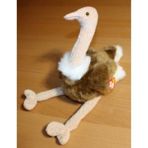 Ty Beanie Baby Stretch the Ostrich (1998) Retired (16 inch) NWT Plush Stuffed